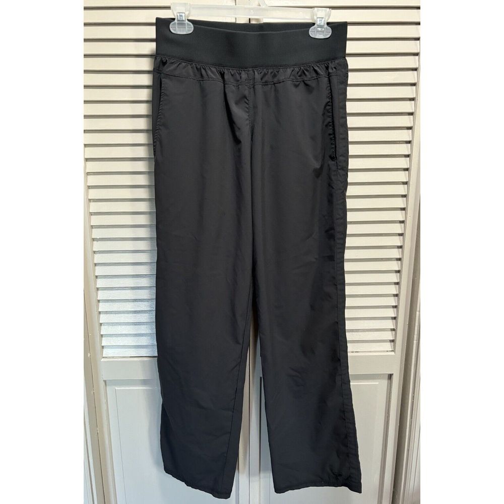 Women Champion Dark Gray Athletic Pants Elastic Band Waist Size M Straight Leg‎